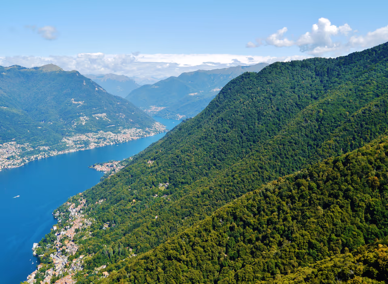 View from Volta lighthouse in Como