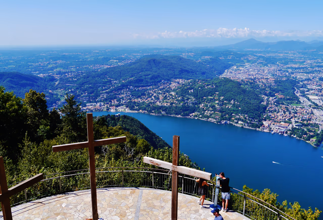 View from Volta lighthouse in Como