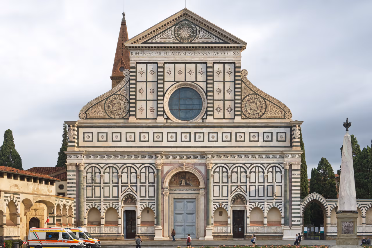 Basilica of santa maria novella in Florence