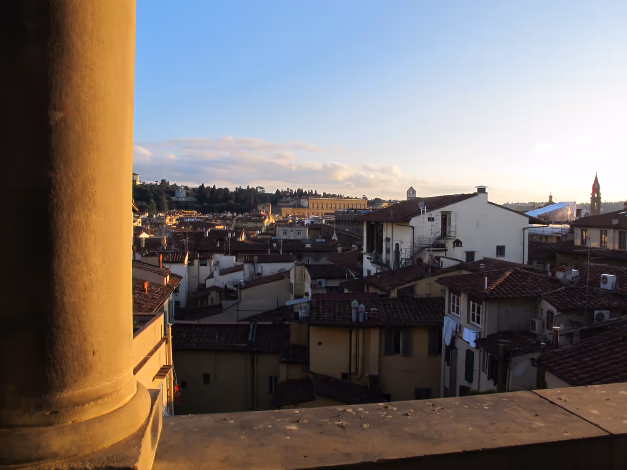 View from Strozzi palace in Florence