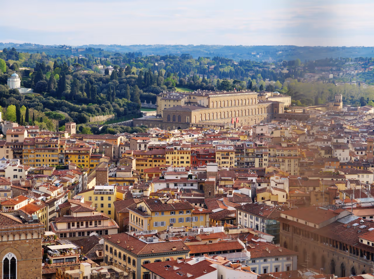 View from Palazzo pitti in Florence