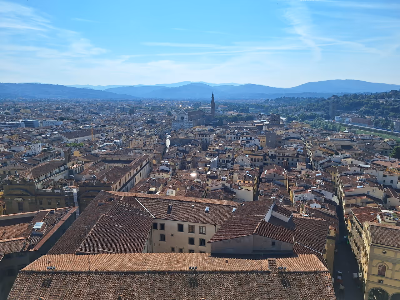 View from Palazzo vecchio in Florence