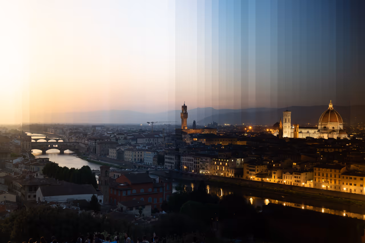 Florence sunset timelapse