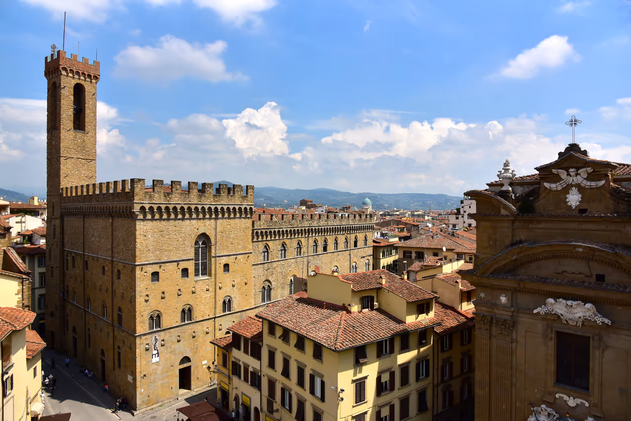 Palazzo Gondi, roof view