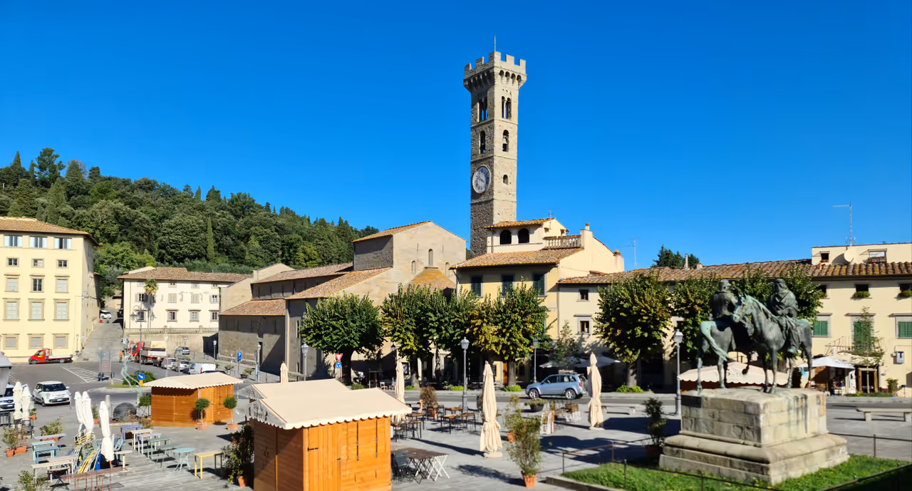 The fiesole ascent cycling in Florence