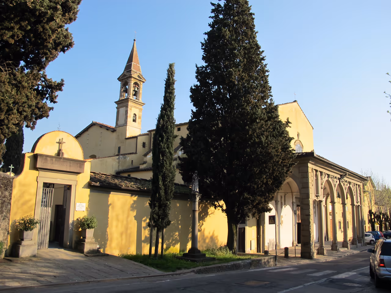 The fiesole ascent cycling in Florence