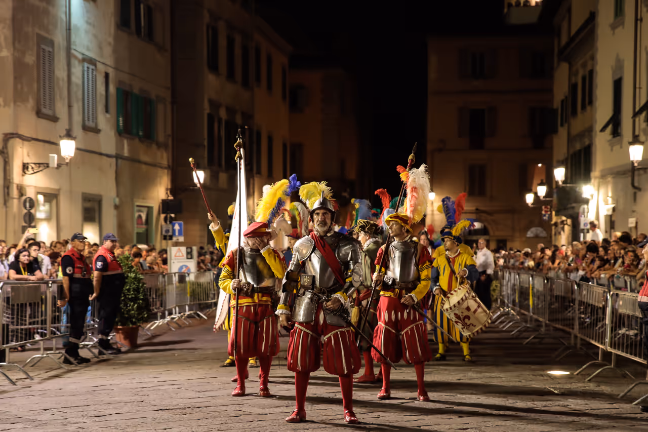 Historical florentine football festival in Florence