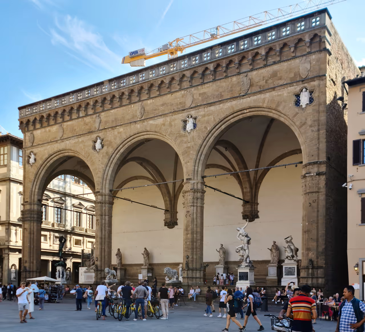 Signoria square walk free activity in Florence