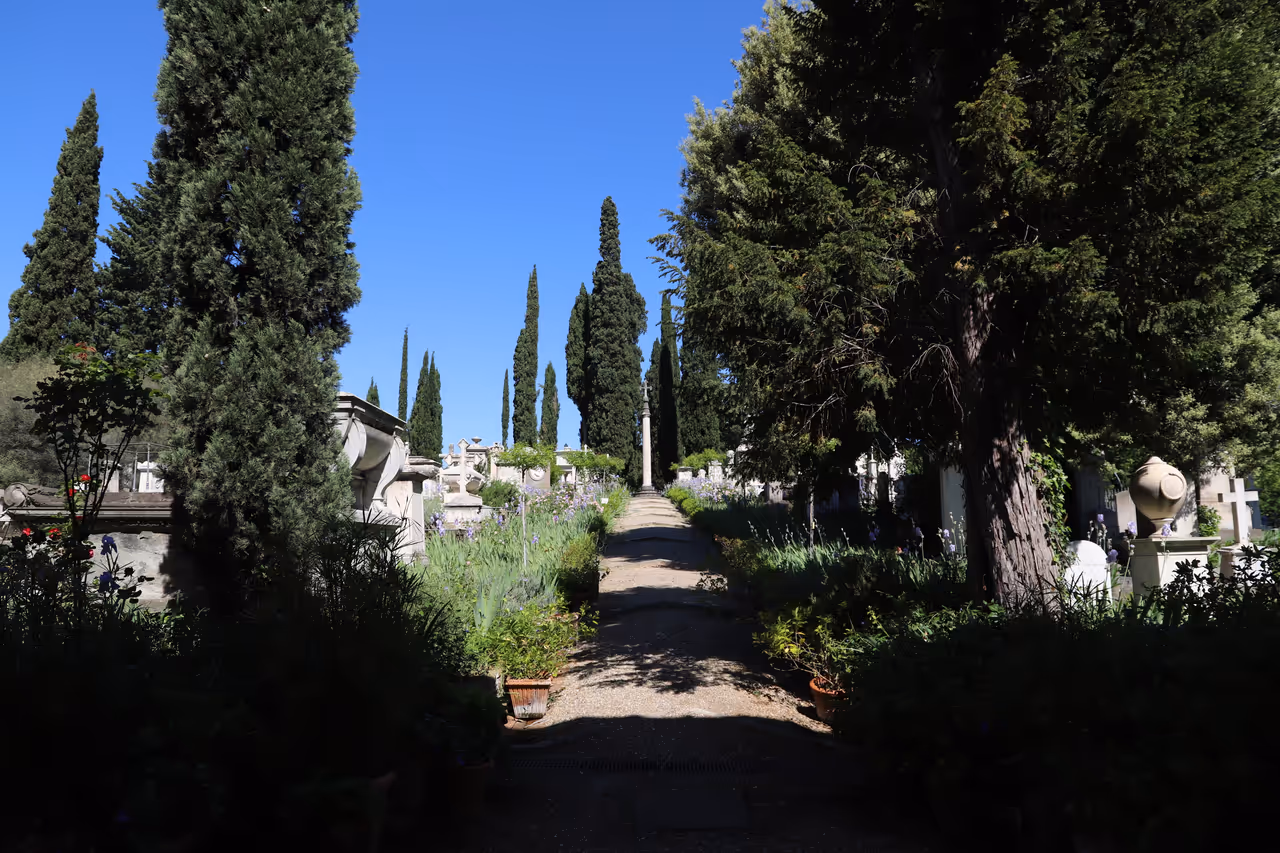 The english cemetery in Florence