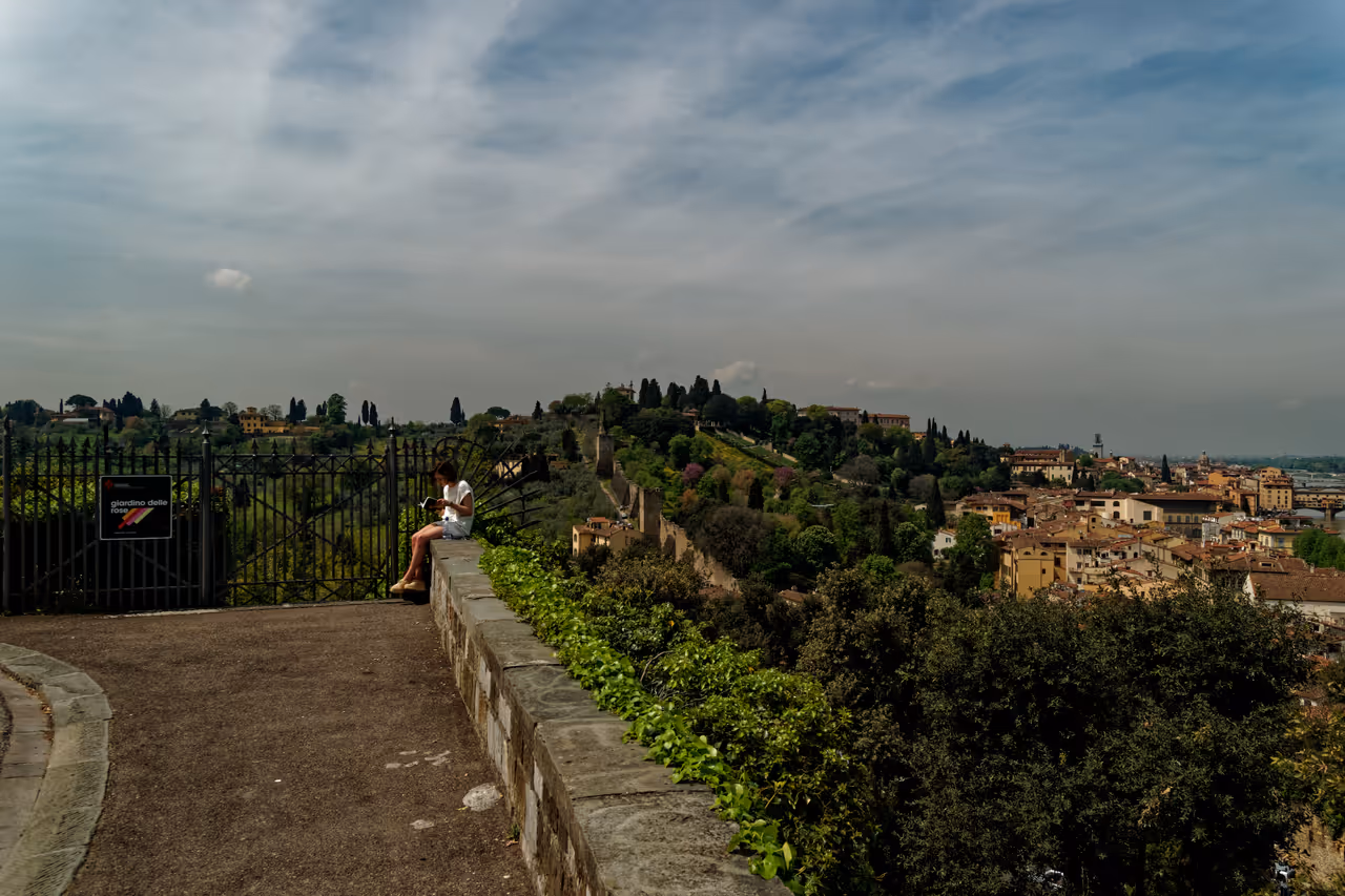Rose garden in Florence