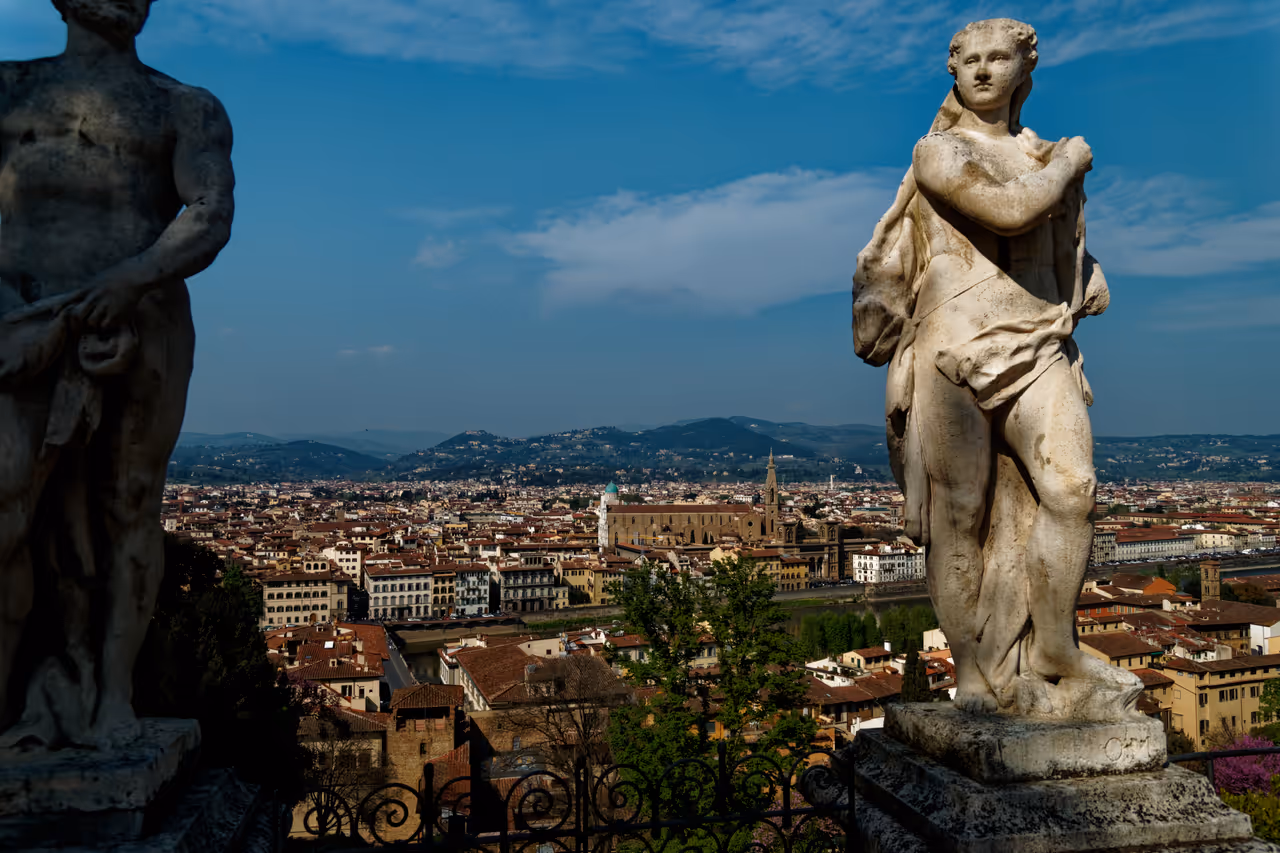 View from Bardini gardens in Florence