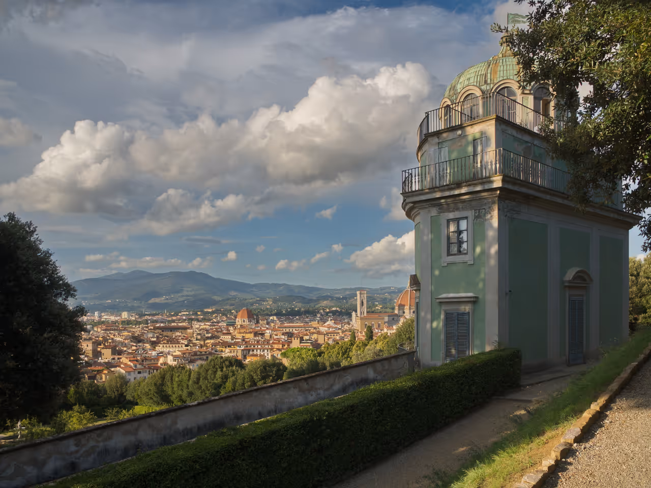 View from Boboli gardens in Florence
