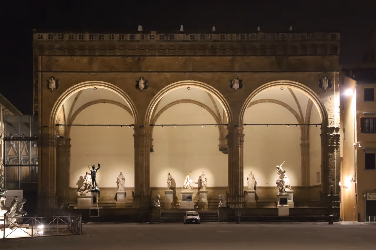 Loggia of the lancers in Florence