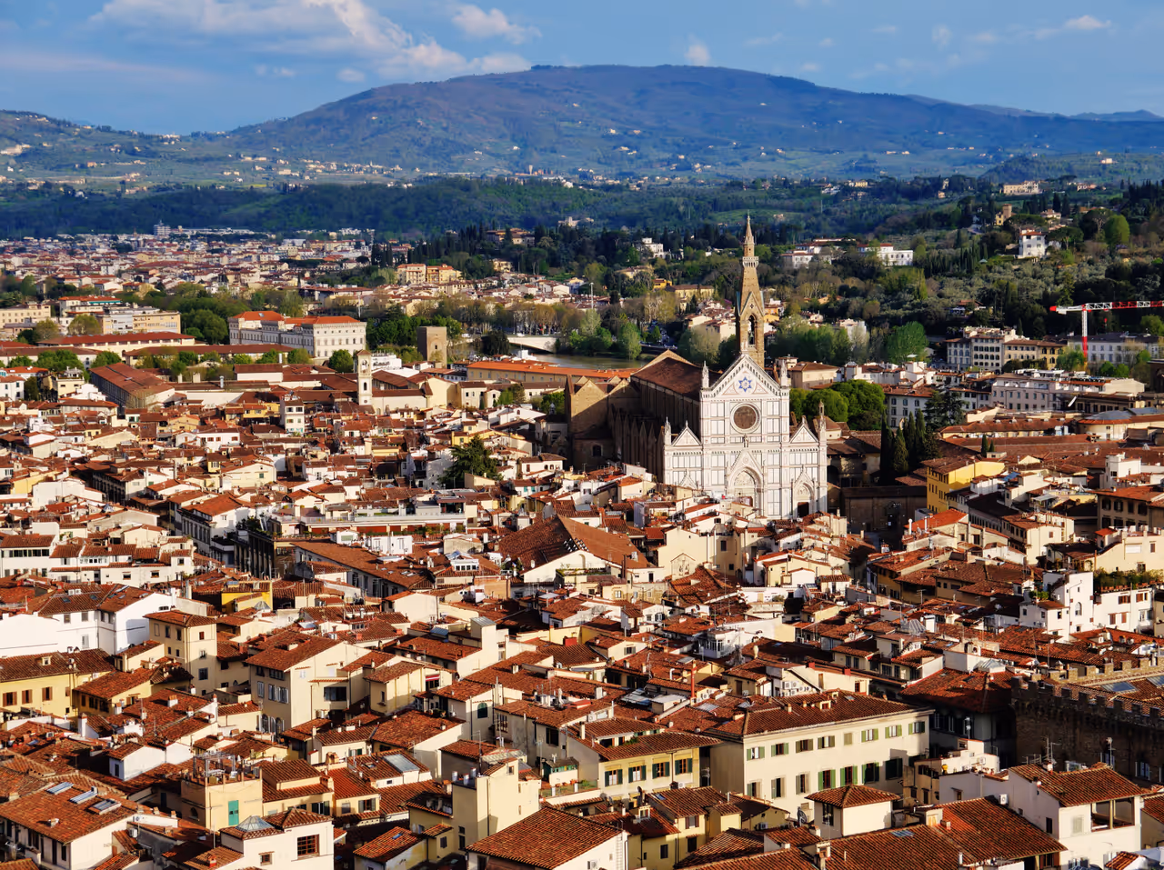 View from Giotto's bell tower in Florence