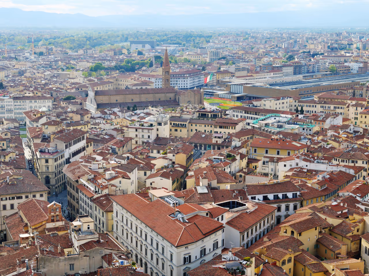 View from Giotto's bell tower in Florence