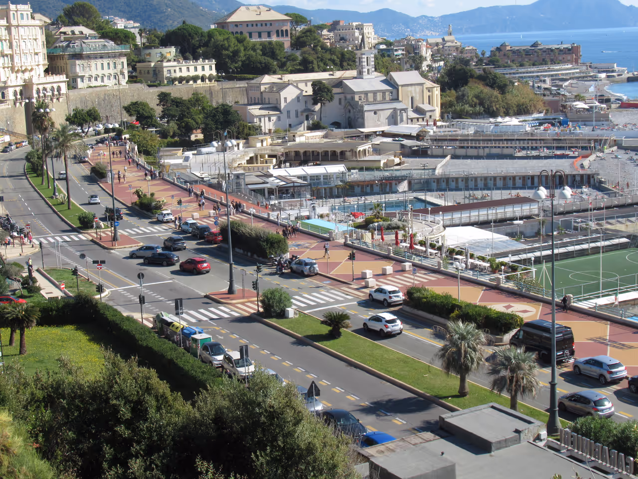 Roller skating corso italia in Genoa
