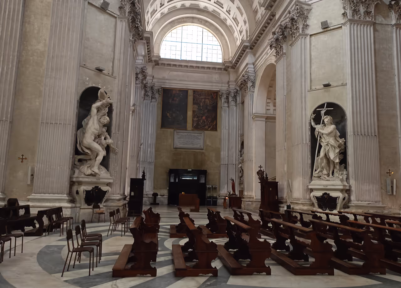Basilica of st. mary of the assumption in Genoa
