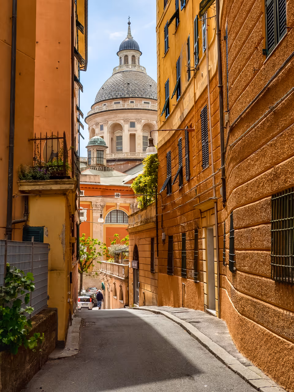 Basilica of st. mary of the assumption in Genoa