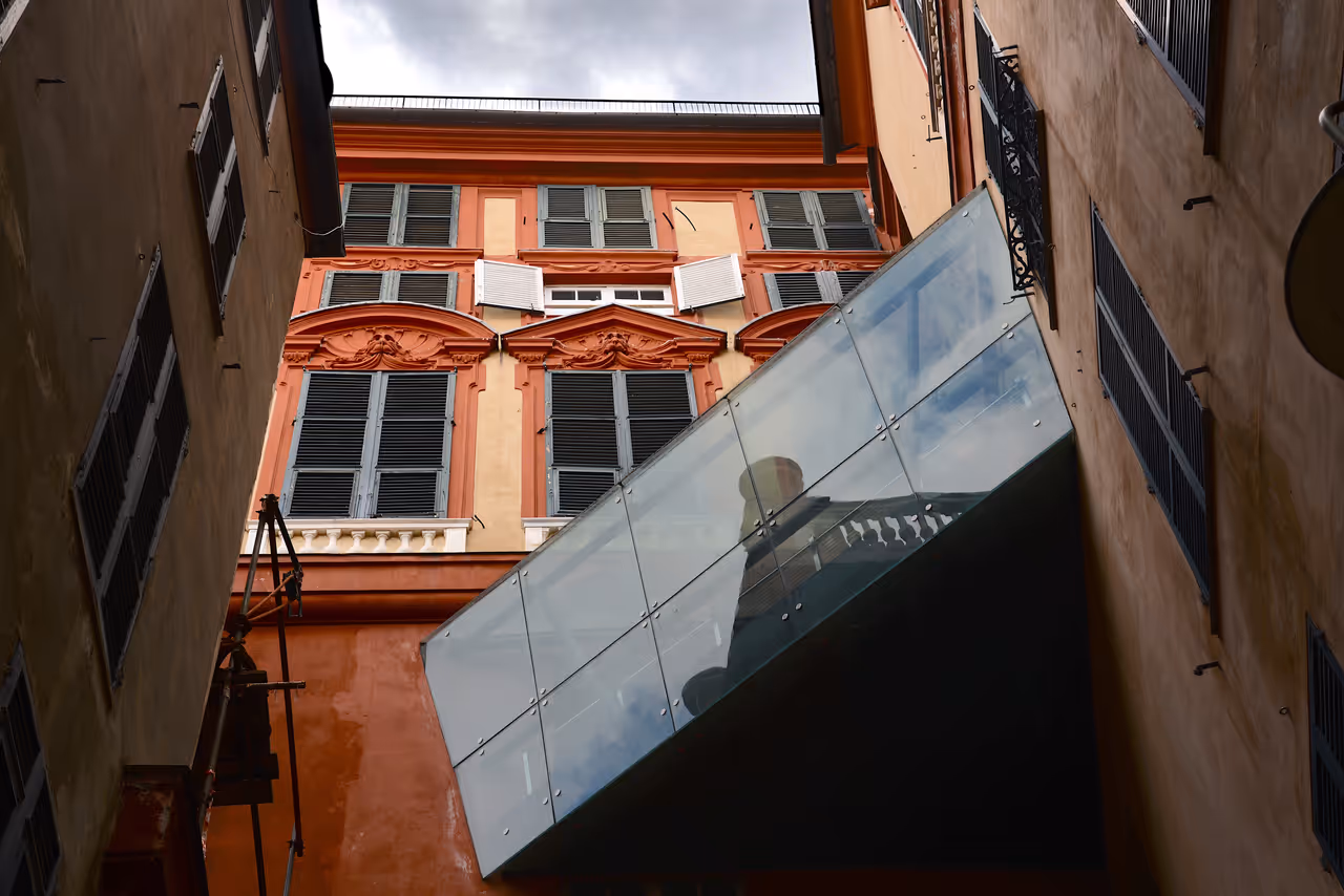 Red palace in Genoa