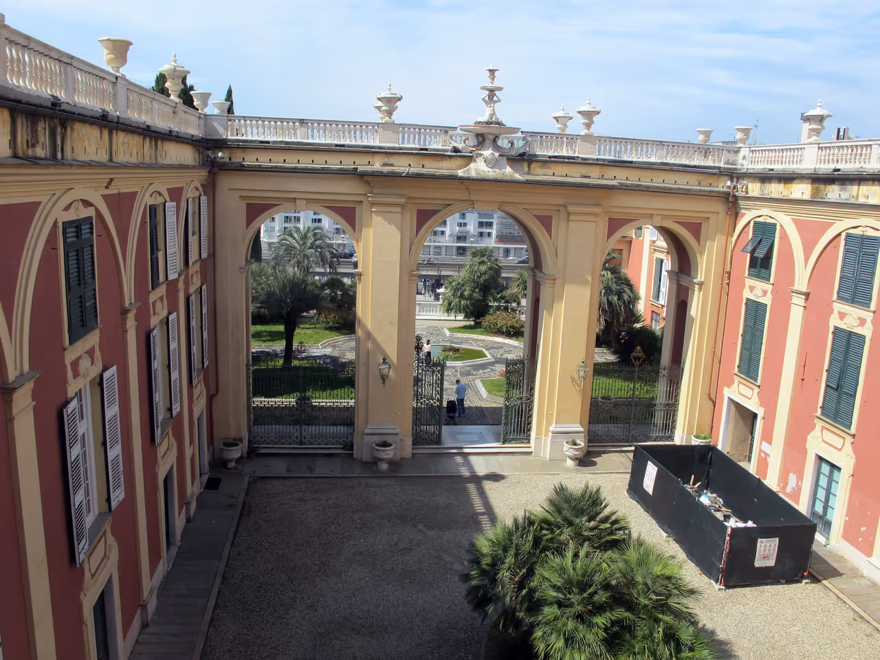 View from the royal palace in Genoa