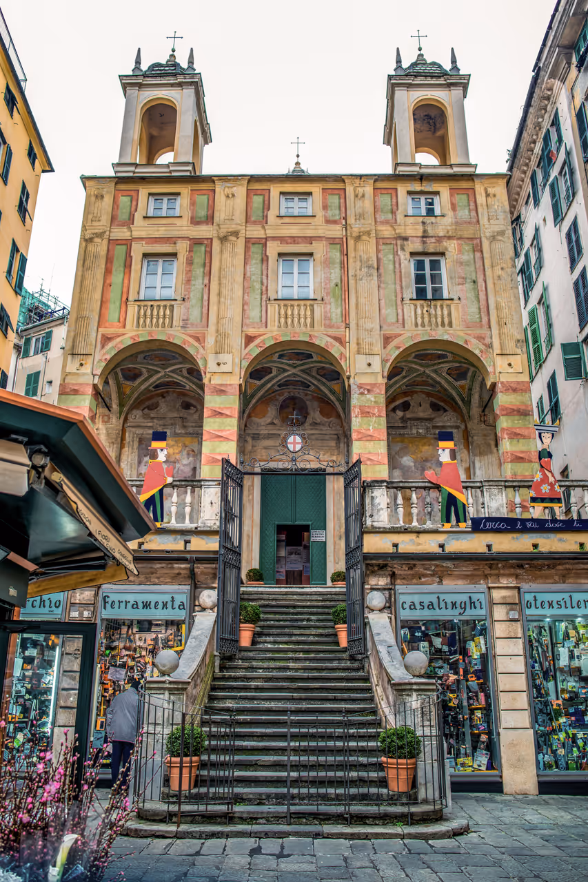St. peter in the banks in Genoa