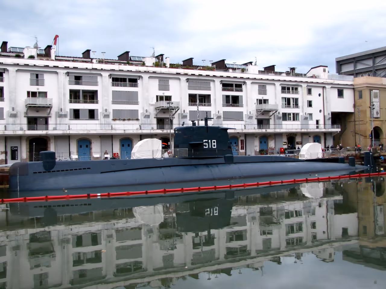 Submarine in the Galata maritime museum in Genoa