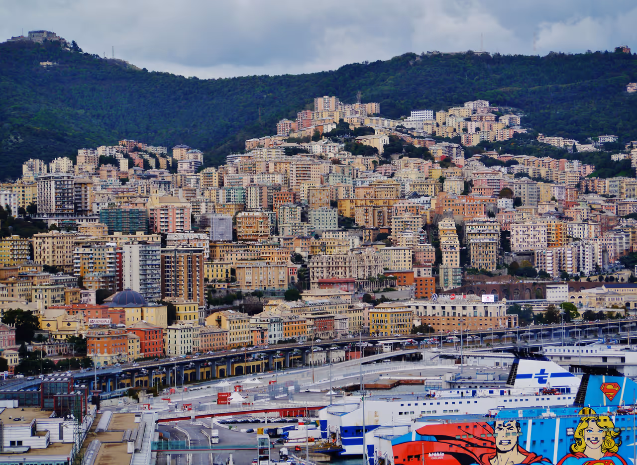 View from the Lighthouse in Genoa