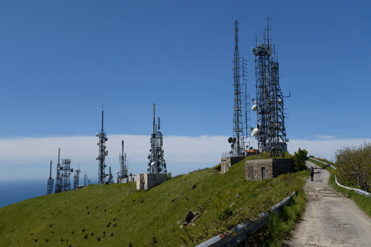 On the top of Monte Fasce