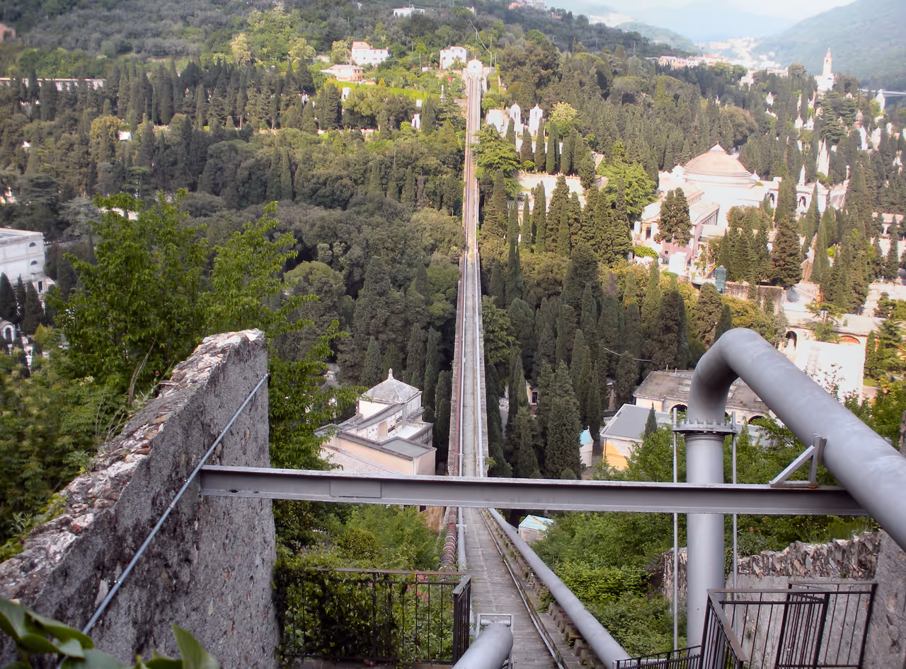 View from the Siphon Bridge on torrent Veilino