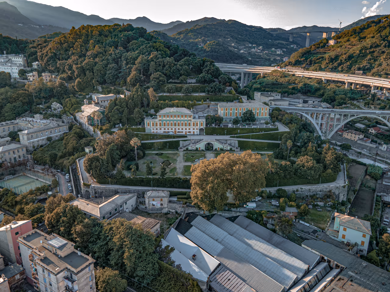 View of Villa Duchessa di Galliera from above