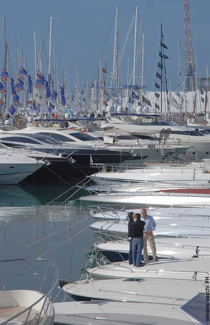 International boat show festival in Genoa