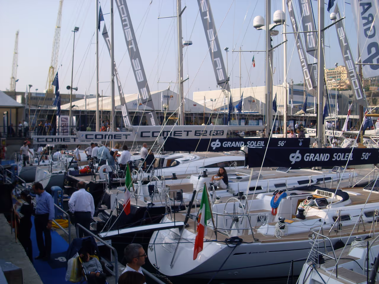 International boat show festival in Genoa