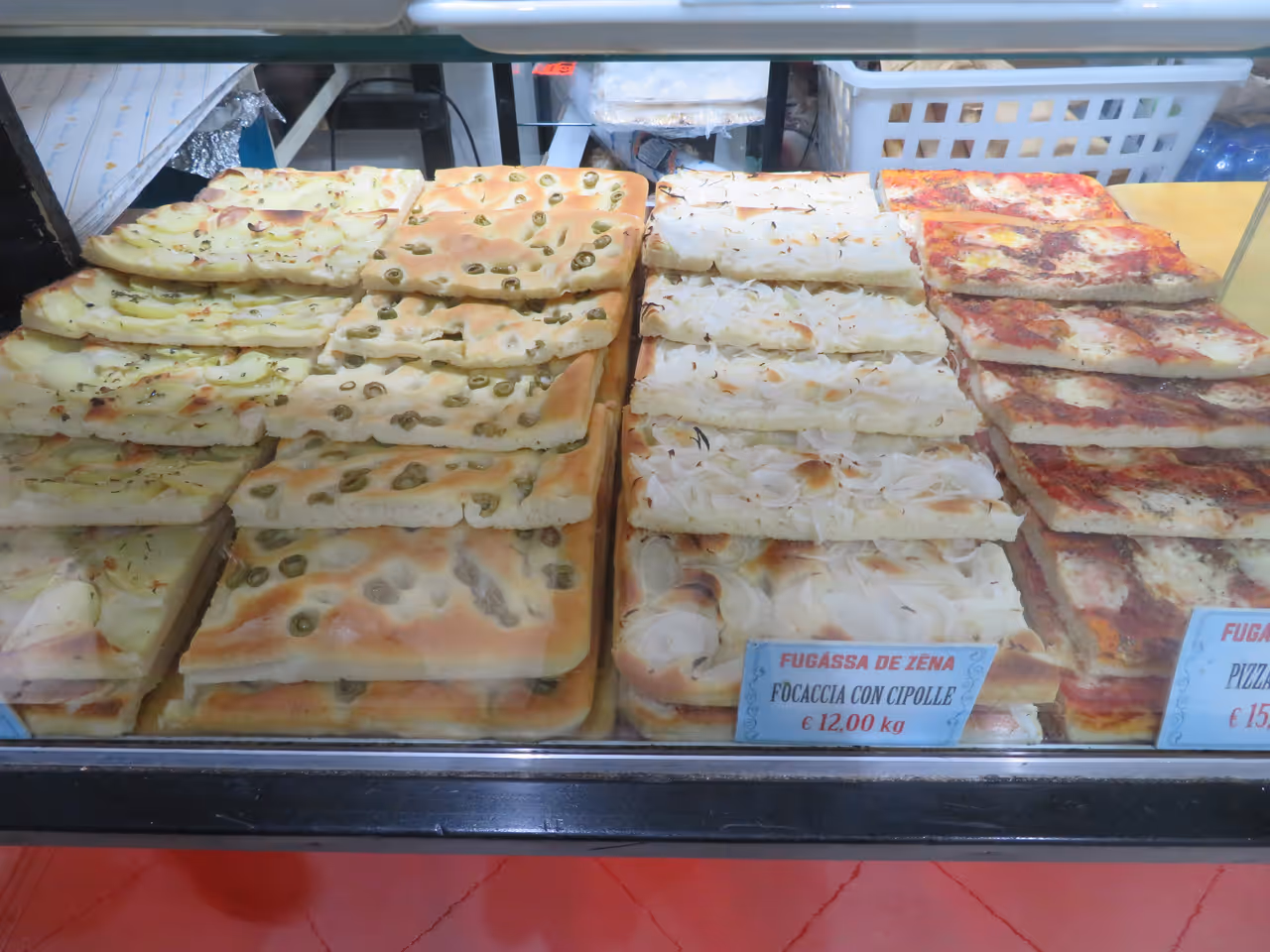 Genoese flatbread food in Genoa