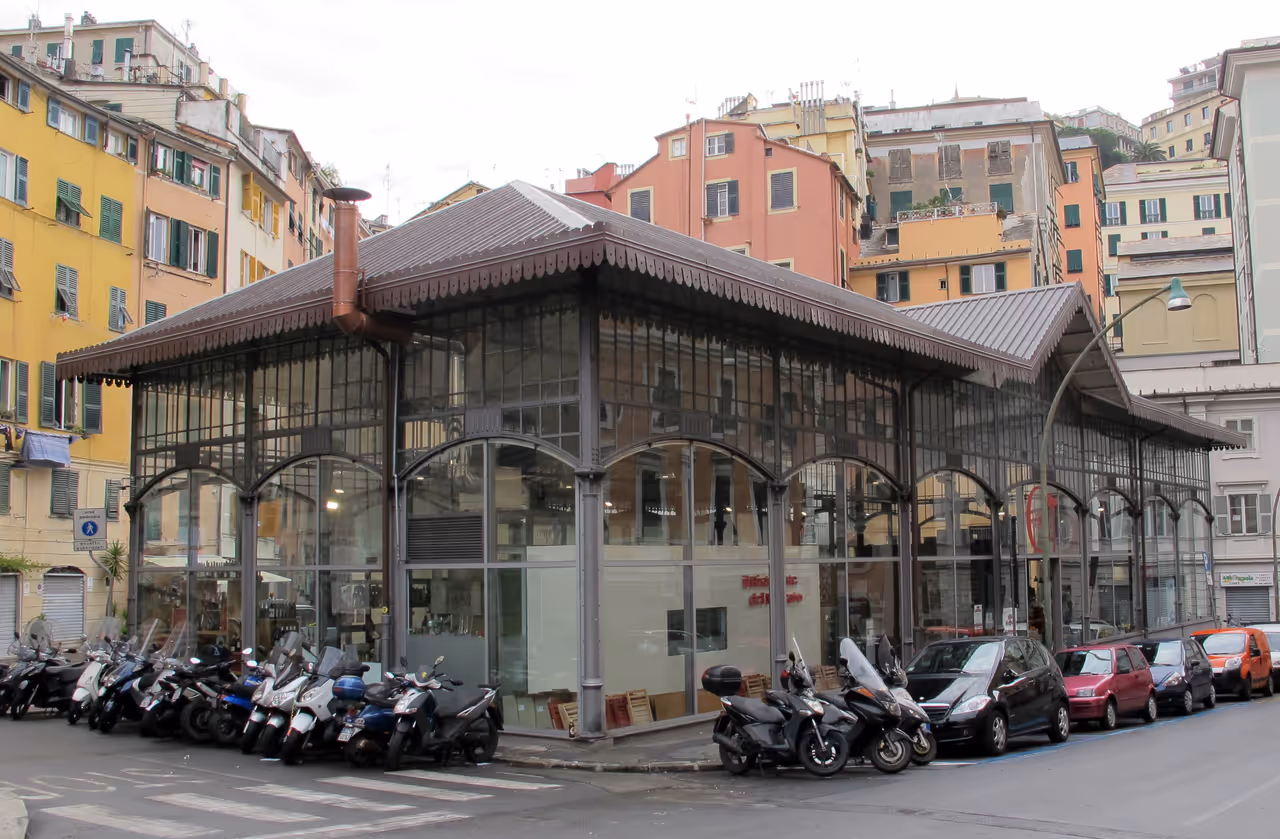 Carmine market market in Genoa