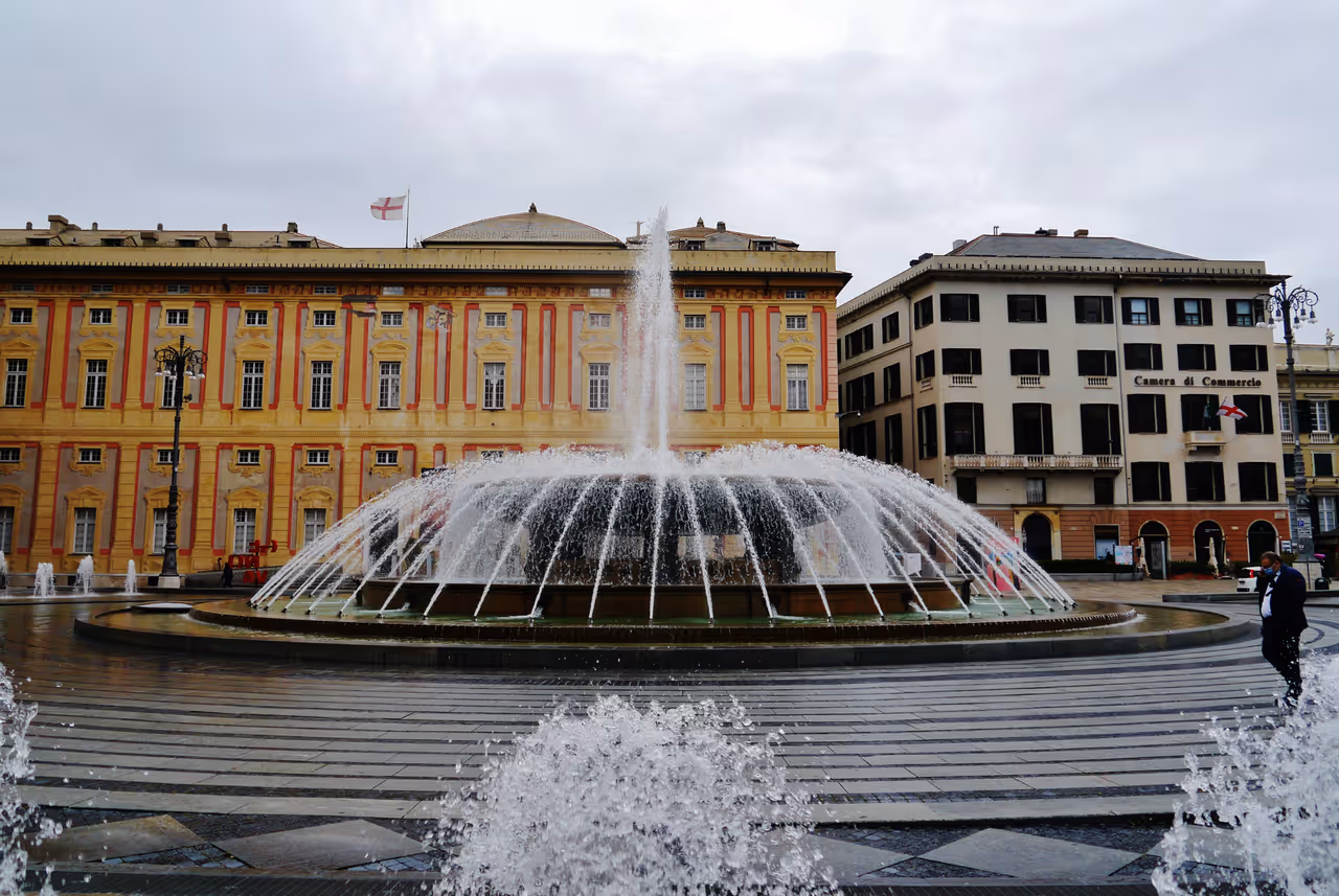 The rolli palaces and strade nuove in Genoa