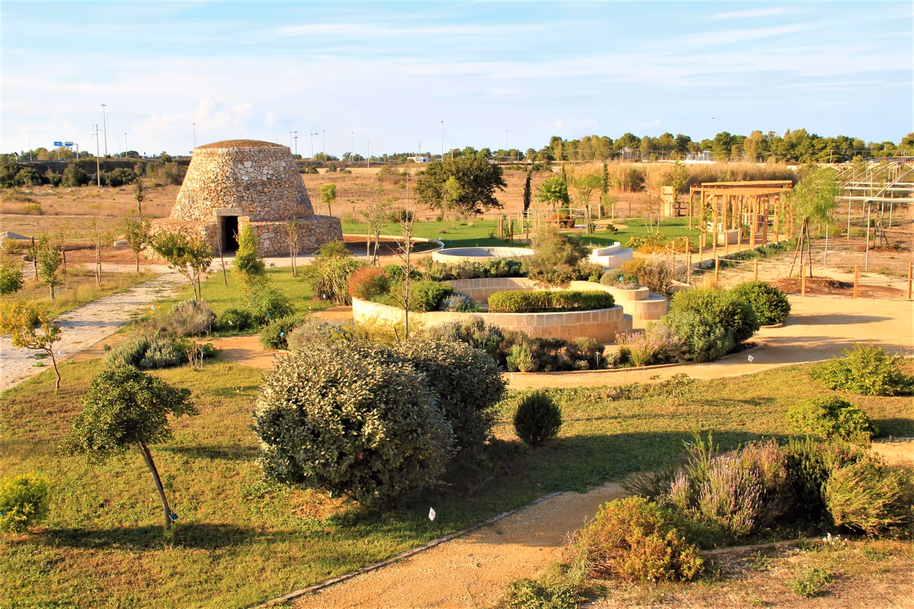 The centre of the Botanical Garden in Lecce