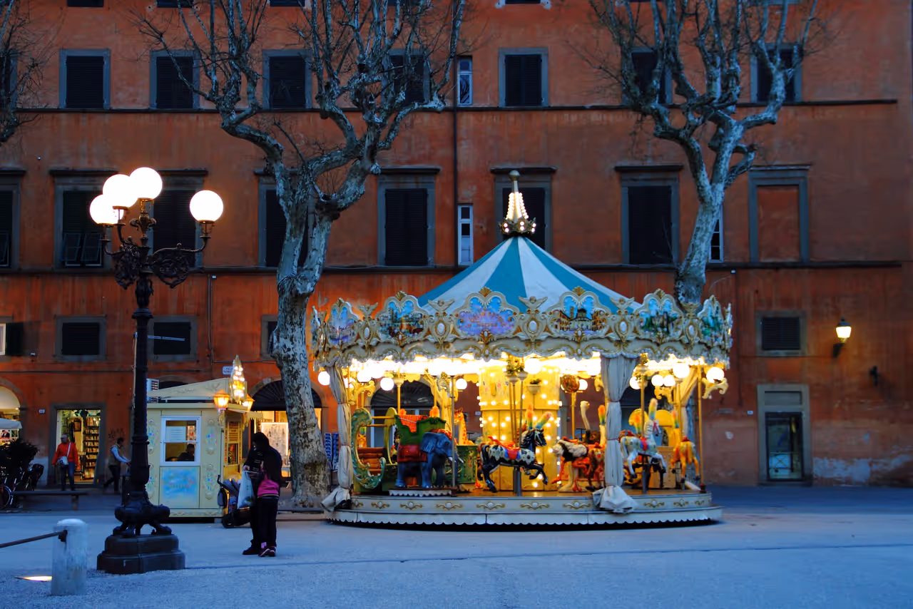 Napoleon square in Lucca