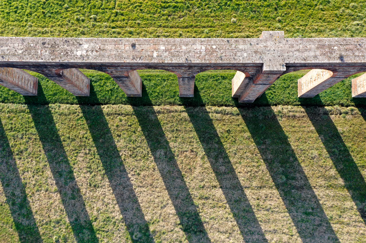 Nottolini aqueduct in Lucca