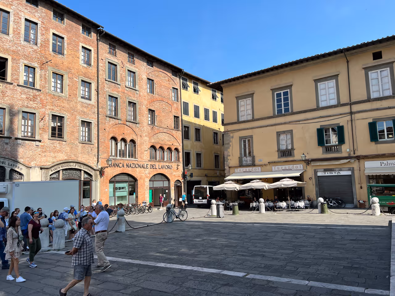 Piazza san michele environs nightlife spot in Lucca