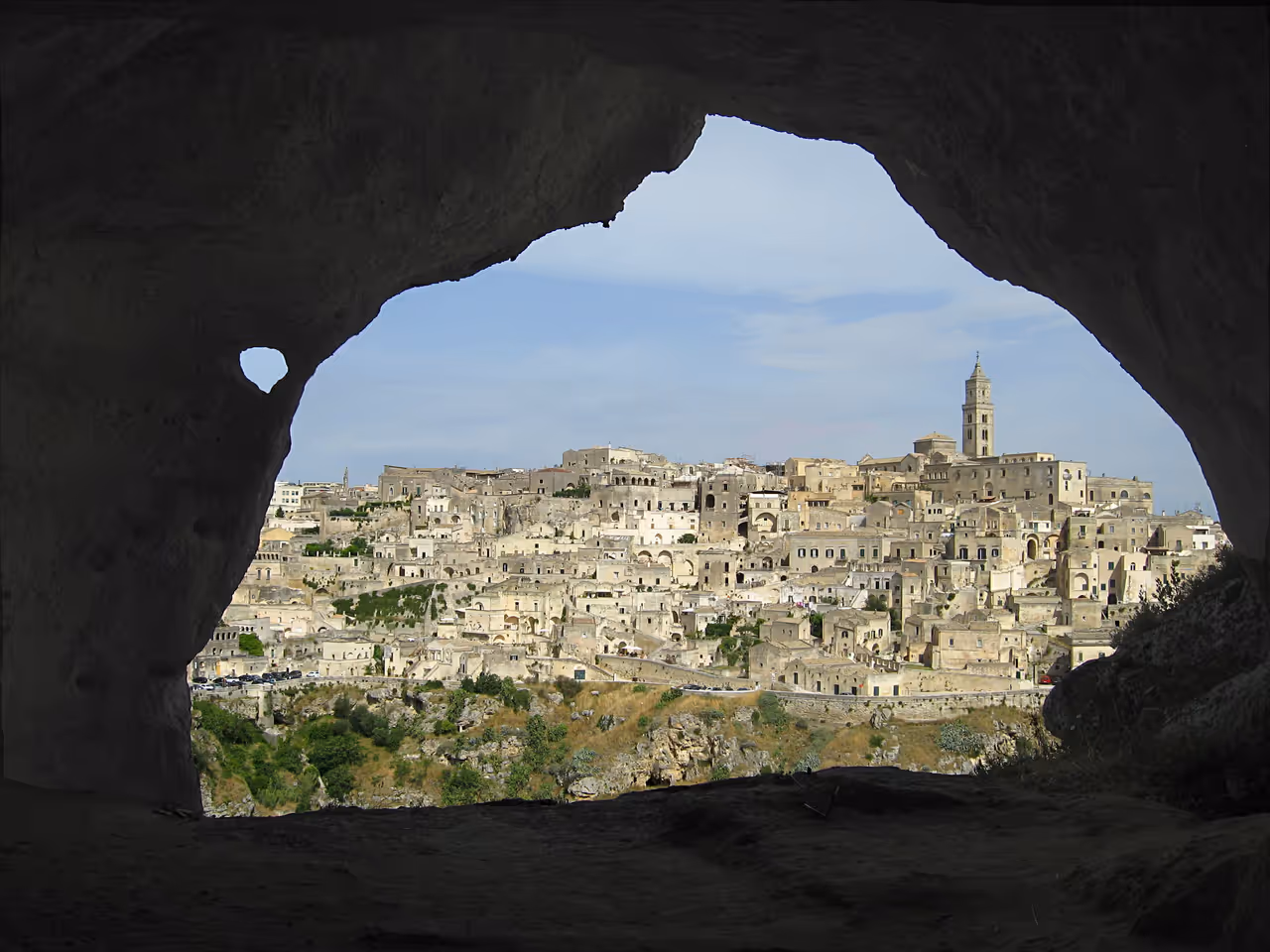 Cave exploration in Matera