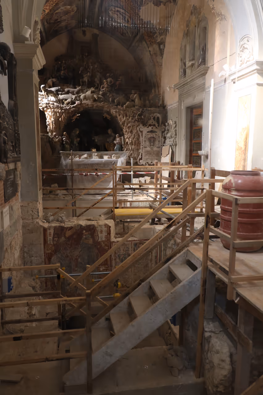 Cathedral in Matera, lower levels