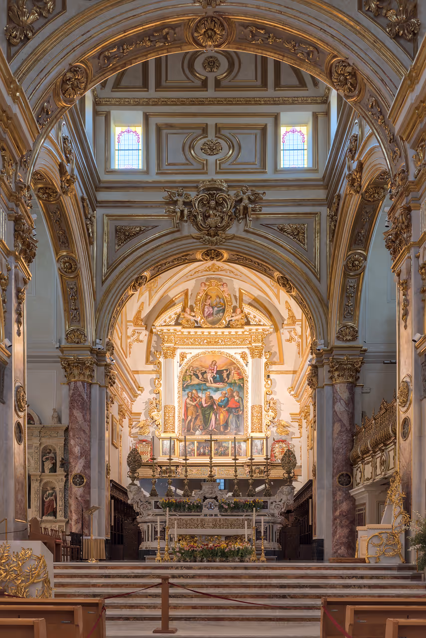 Cathedral in Matera, the crossing and the choir
