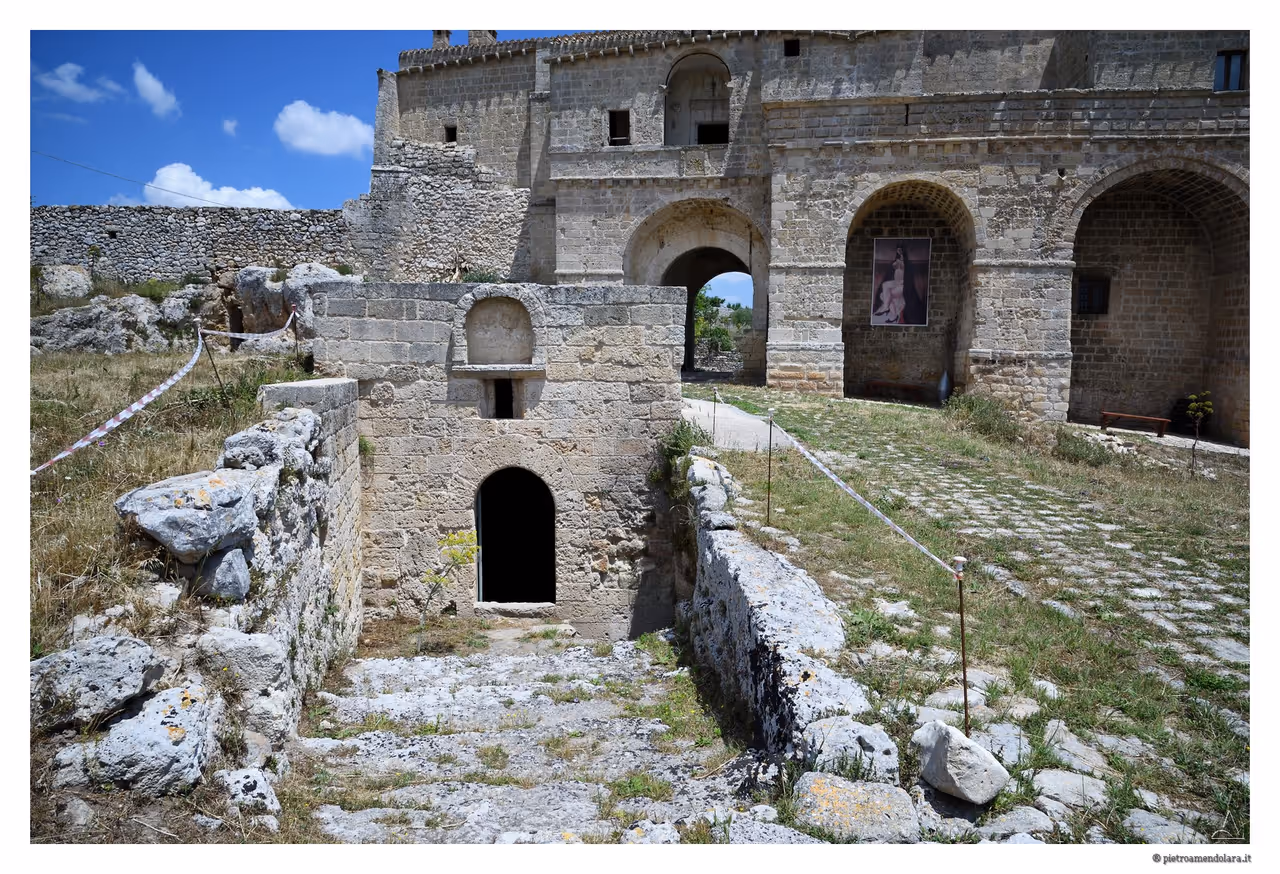 The appian way traces cycling in Matera