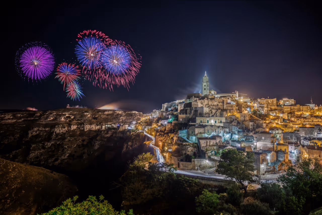 Feast of the madonna della bruna festival in Matera