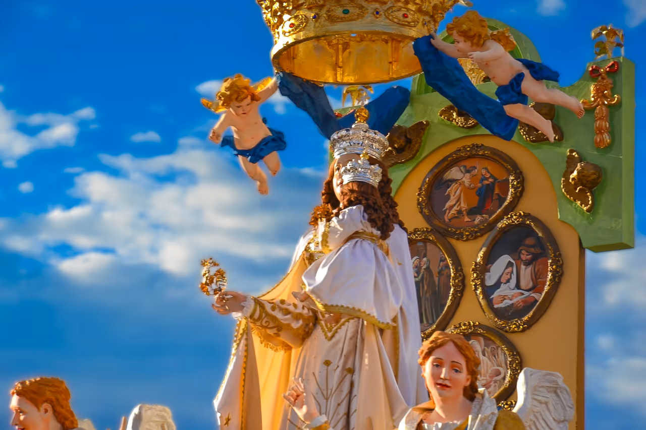 Feast of the madonna della bruna festival in Matera