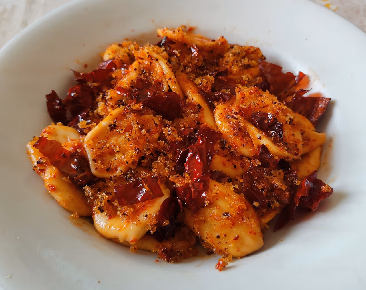 Crispy peppers food in Matera