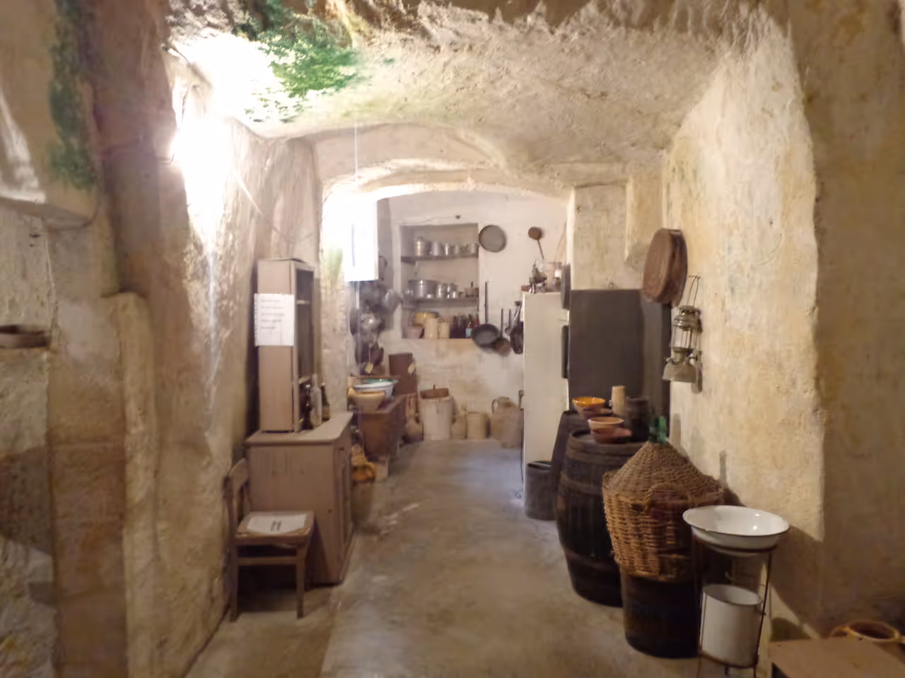 Vico solitario cave dwelling in Matera