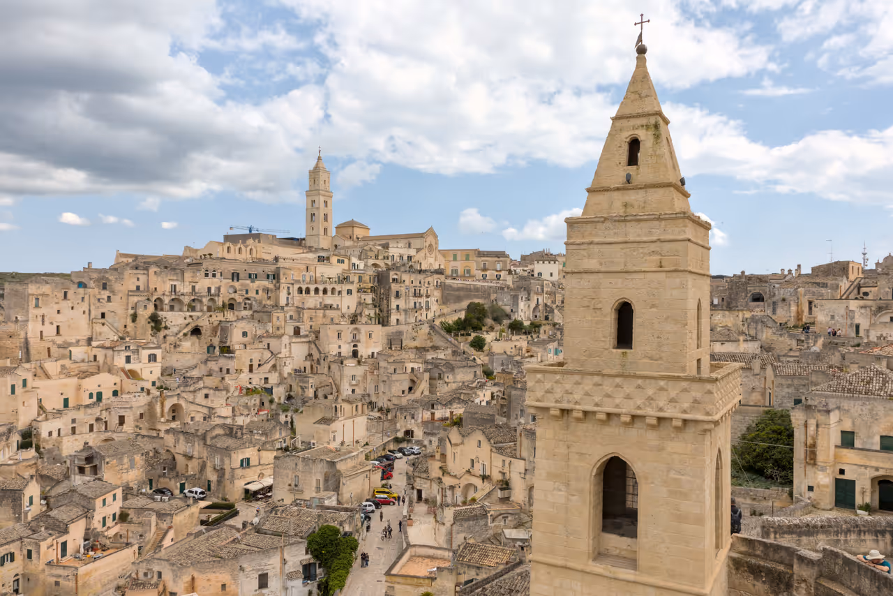 San pietro barisano from above in Matera
