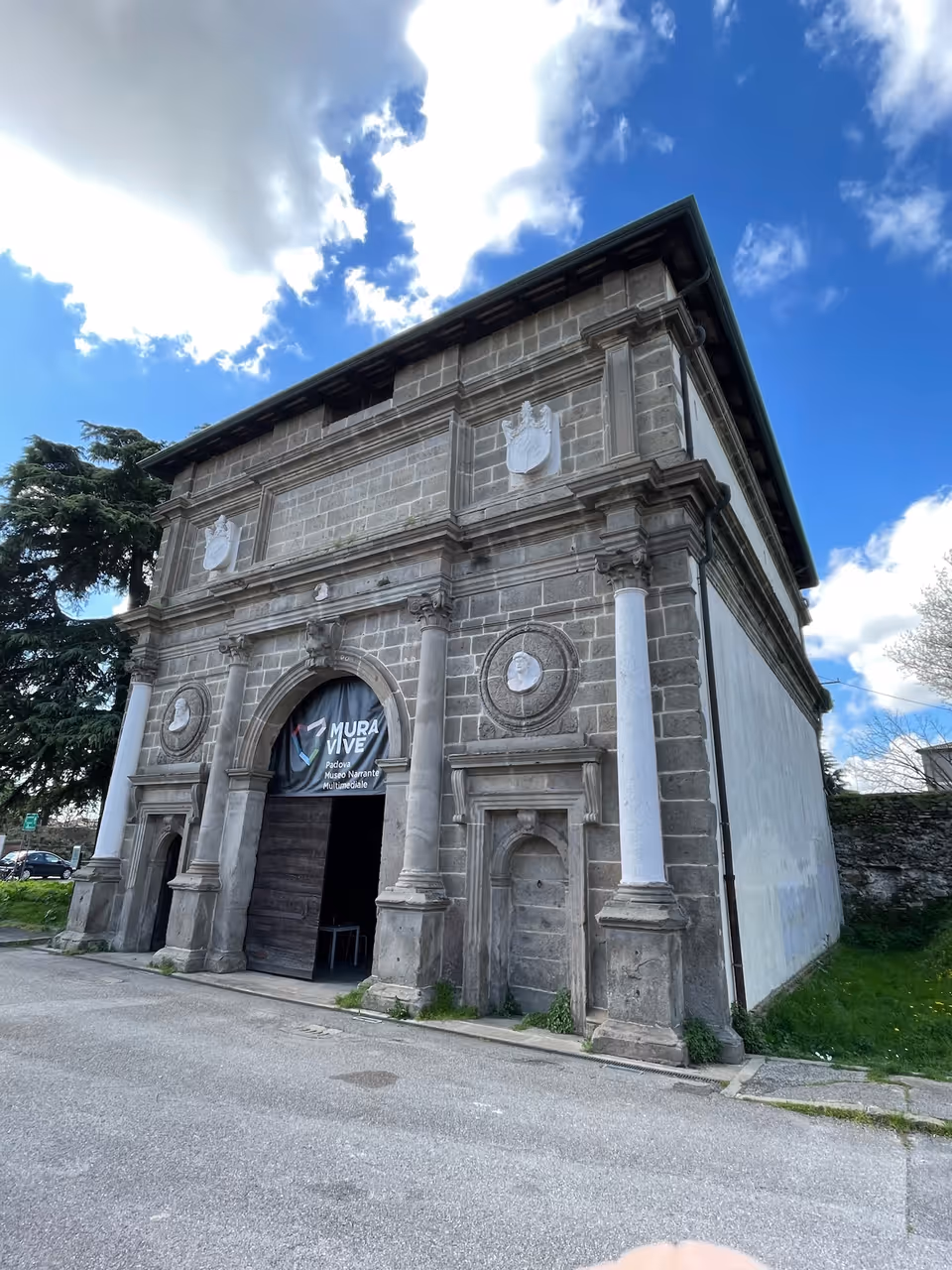 Historic walls ring cycling in Padua