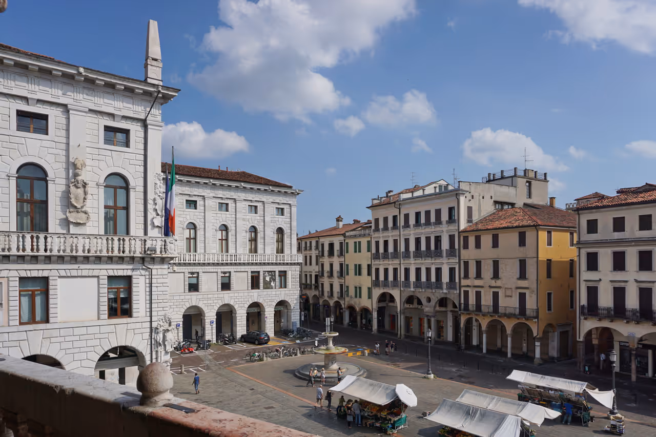 Piazza delle erbe market market in Padua
